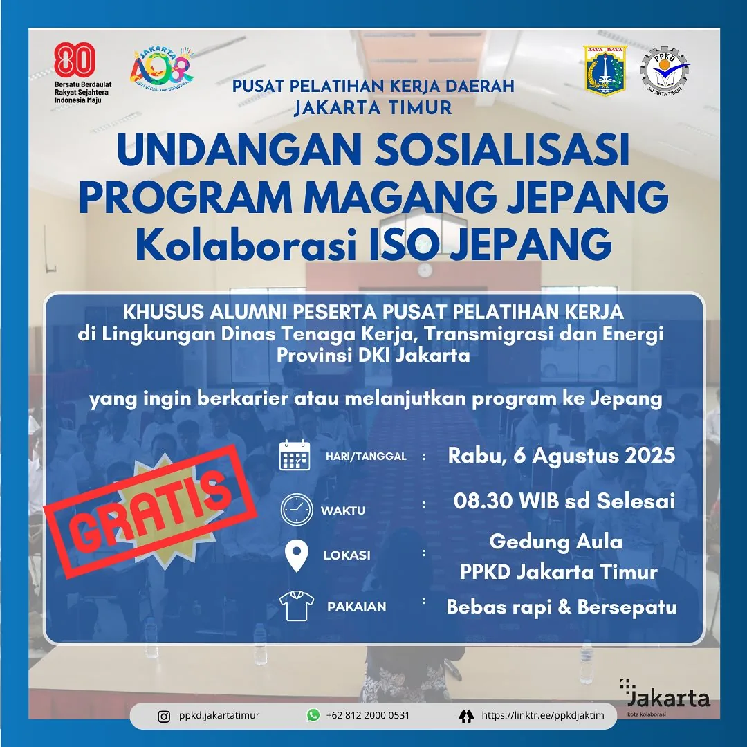 UNDANGAN SOSIALISASI PROGRAM MAGANG JEPANG – PPKD KABUPATEN KARAWANG